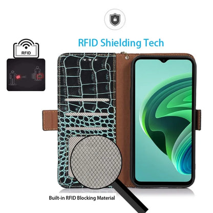 For Xiaomi Redmi Note 13 Pro 4G / Poco M6 Pro 4G Genuine Cow Leather Case RFID Blocking Phone Cover