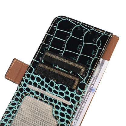 For Xiaomi Redmi Note 13 Pro 4G / Poco M6 Pro 4G Genuine Cow Leather Case RFID Blocking Phone Cover