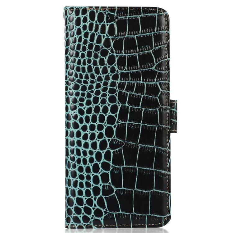 For Xiaomi Redmi Note 13 Pro 4G / Poco M6 Pro 4G Genuine Cow Leather Case RFID Blocking Phone Cover