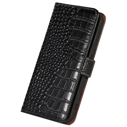 For Xiaomi Redmi Note 13 Pro 4G / Poco M6 Pro 4G Genuine Cow Leather Case RFID Blocking Phone Cover