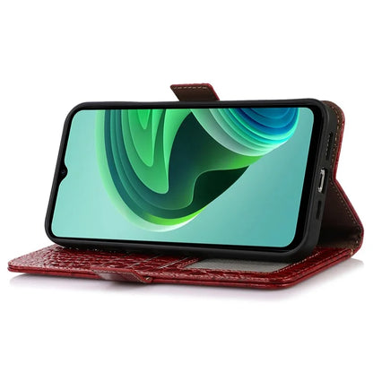 For Xiaomi Redmi Note 13 Pro 4G / Poco M6 Pro 4G Genuine Cow Leather Case RFID Blocking Phone Cover