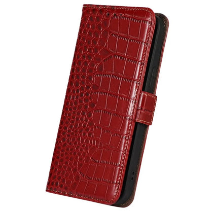 For Xiaomi Redmi Note 13 Pro 4G / Poco M6 Pro 4G Genuine Cow Leather Case RFID Blocking Phone Cover