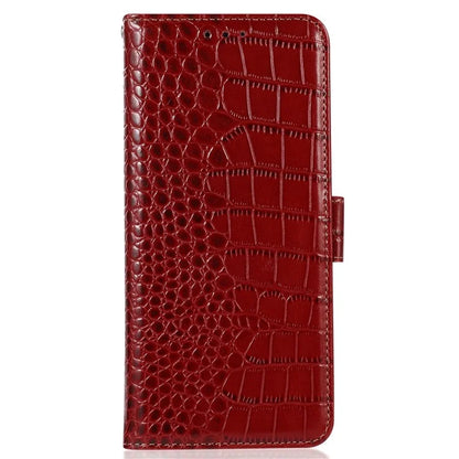 For Xiaomi Redmi Note 13 Pro 4G / Poco M6 Pro 4G Genuine Cow Leather Case RFID Blocking Phone Cover