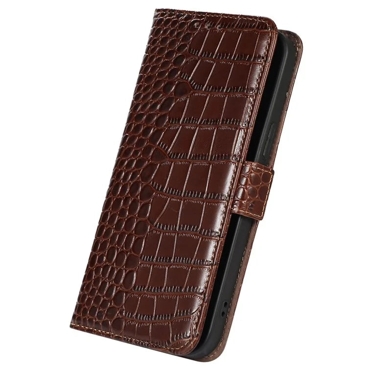 For Xiaomi Redmi Note 13 Pro 4G / Poco M6 Pro 4G Genuine Cow Leather Case RFID Blocking Phone Cover