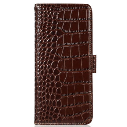 For Xiaomi Redmi Note 13 Pro 4G / Poco M6 Pro 4G Genuine Cow Leather Case RFID Blocking Phone Cover