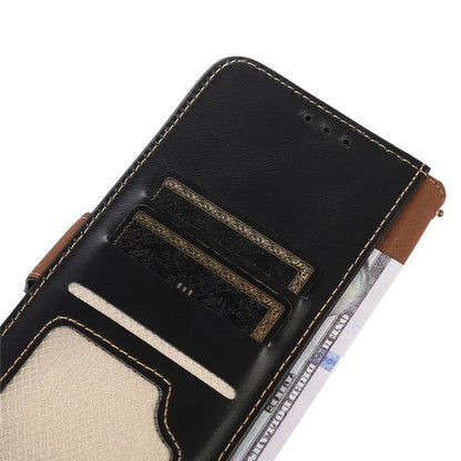 For Xiaomi Redmi Note 13 Pro 4G / Poco M6 Pro 4G Cover Genuine Cow Leather RFID Blocking Wallet Phone Case