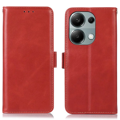 For Xiaomi Redmi Note 13 Pro 4G / Poco M6 Pro 4G Cover Genuine Cow Leather RFID Blocking Wallet Phone Case