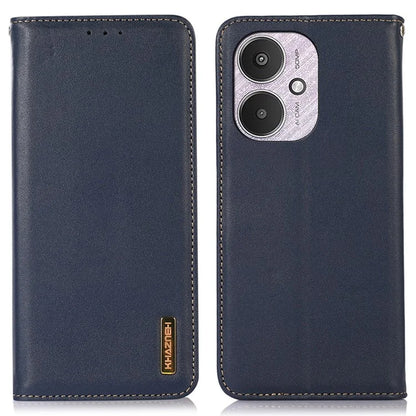 KHAZNEH For Xiaomi Redmi 13C 4G / Redmi 13C 5G / Poco C65 4G / Poco M6 5G Phone Case Genuine Cow Leather Cover