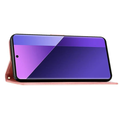 For Xiaomi Redmi Note 13 Pro+ 5G Leather Case Wallet Butterfly Imprinted Phone Cover