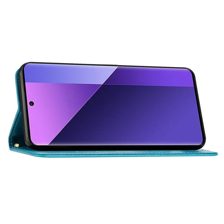For Xiaomi Redmi Note 13 Pro+ 5G Leather Case Wallet Butterfly Imprinted Phone Cover