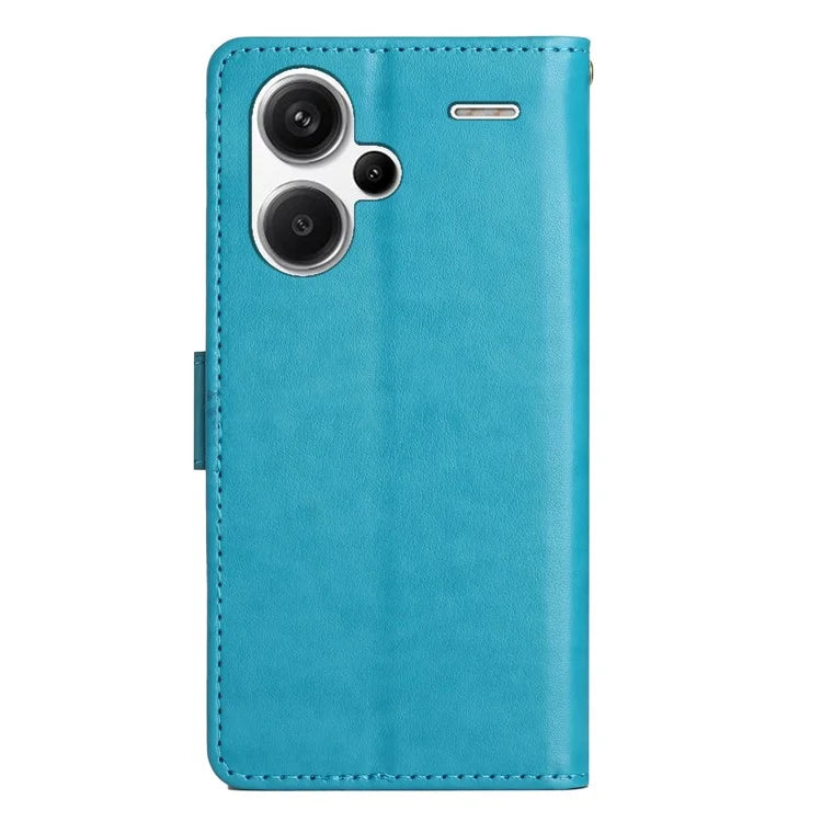 For Xiaomi Redmi Note 13 Pro+ 5G Leather Case Wallet Butterfly Imprinted Phone Cover