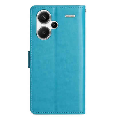 For Xiaomi Redmi Note 13 Pro+ 5G Leather Case Wallet Butterfly Imprinted Phone Cover