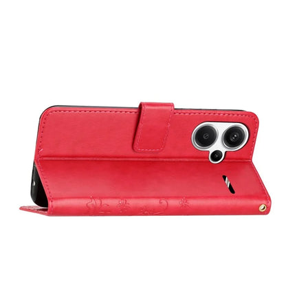 For Xiaomi Redmi Note 13 Pro+ 5G Leather Case Wallet Butterfly Imprinted Phone Cover