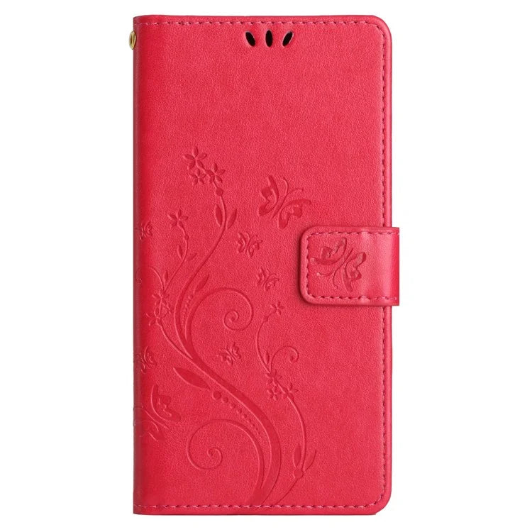 For Xiaomi Redmi Note 13 Pro+ 5G Leather Case Wallet Butterfly Imprinted Phone Cover