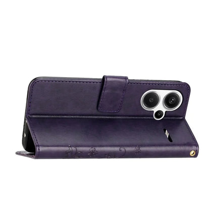 For Xiaomi Redmi Note 13 Pro+ 5G Leather Case Wallet Butterfly Imprinted Phone Cover