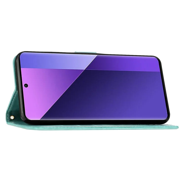 For Xiaomi Redmi Note 13 Pro+ 5G Leather Case Wallet Butterfly Imprinted Phone Cover