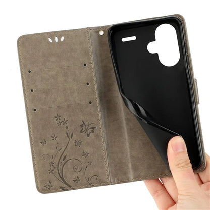 For Xiaomi Redmi Note 13 Pro+ 5G Leather Case Wallet Butterfly Imprinted Phone Cover