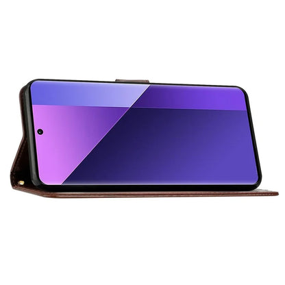 For Xiaomi Redmi Note 13 Pro+ 5G Leather Case Wallet Butterfly Imprinted Phone Cover