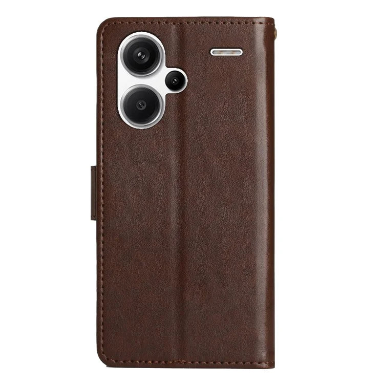 For Xiaomi Redmi Note 13 Pro+ 5G Leather Case Wallet Butterfly Imprinted Phone Cover
