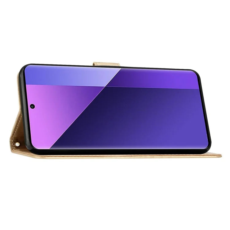 For Xiaomi Redmi Note 13 Pro+ 5G Leather Case Wallet Butterfly Imprinted Phone Cover