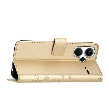 For Xiaomi Redmi Note 13 Pro+ 5G Leather Case Wallet Butterfly Imprinted Phone Cover