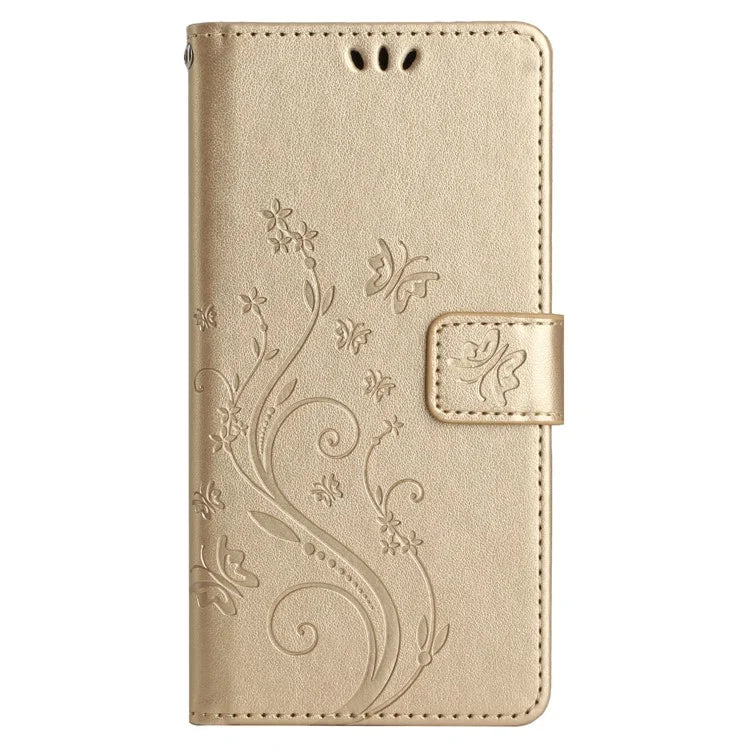 For Xiaomi Redmi Note 13 Pro+ 5G Leather Case Wallet Butterfly Imprinted Phone Cover