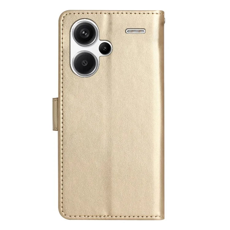 For Xiaomi Redmi Note 13 Pro+ 5G Leather Case Wallet Butterfly Imprinted Phone Cover