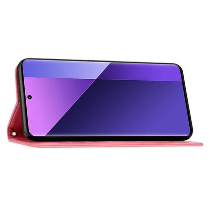 For Xiaomi Redmi Note 13 Pro+ 5G Leather Case Wallet Butterfly Imprinted Phone Cover