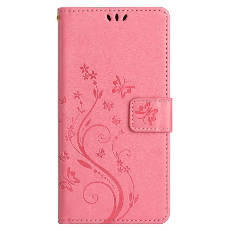 For Xiaomi Redmi Note 13 Pro+ 5G Leather Case Wallet Butterfly Imprinted Phone Cover