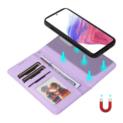 BETOPNICE 005 For Samsung Galaxy A73 5G Leather Cover Detachable Magnetic Wallet Phone Case