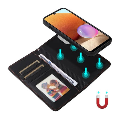 BETOPNICE 005 For Samsung Galaxy A32 4G (EU Version) Wallet Case Detachable 2-in-1 Leather Cover