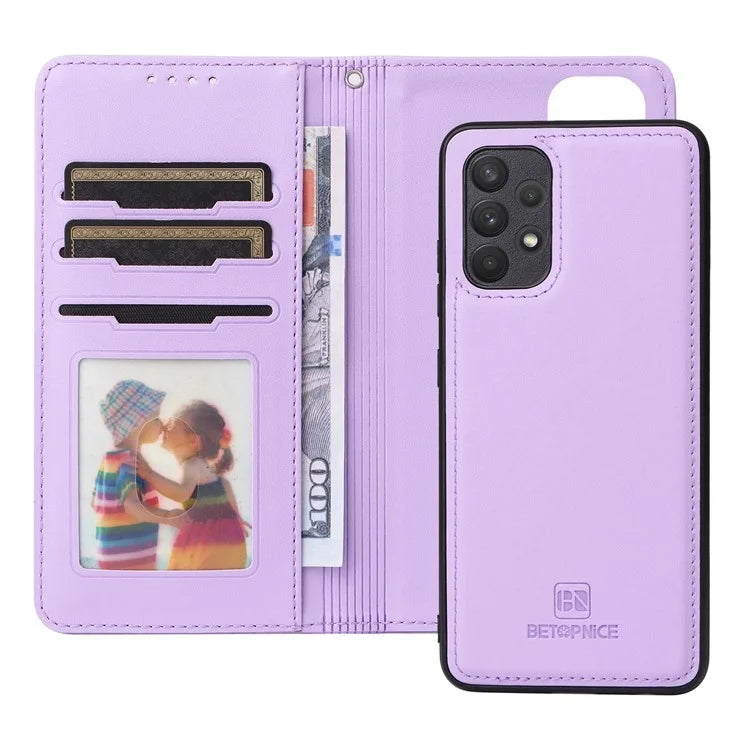 BETOPNICE 005 For Samsung Galaxy A32 4G (EU Version) Wallet Case Detachable 2-in-1 Leather Cover