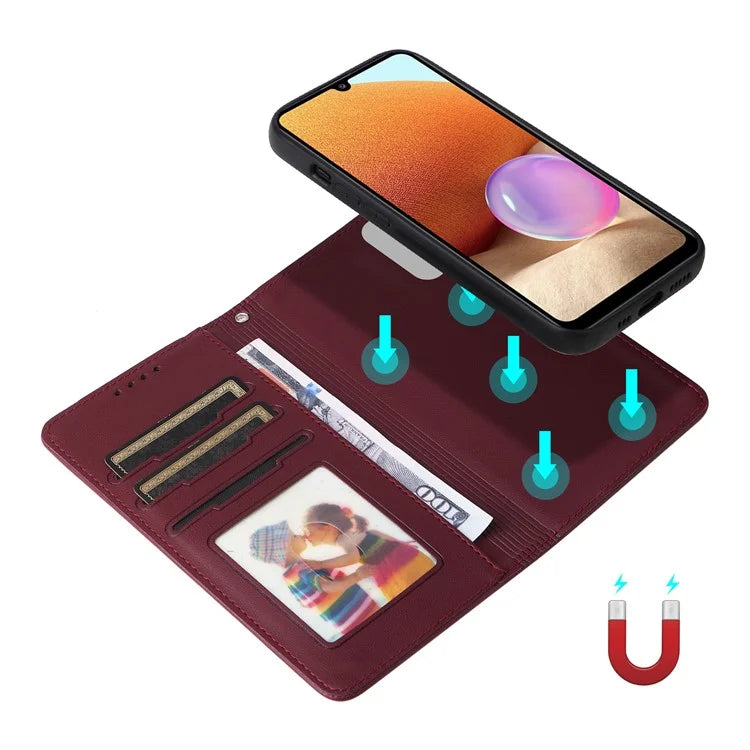 BETOPNICE 005 For Samsung Galaxy A32 4G (EU Version) Wallet Case Detachable 2-in-1 Leather Cover