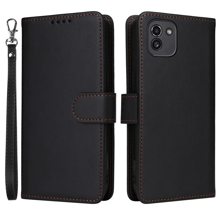 BETOPNICE 005 For Samsung Galaxy A03 (164.2 x 75.9 x 9.1mm) Leather Phone Case Detachable Wallet