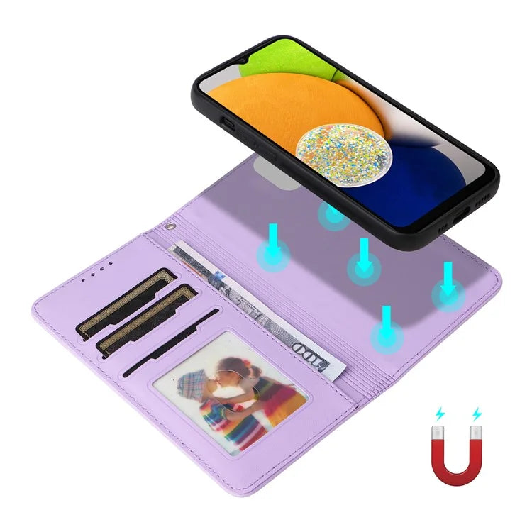 BETOPNICE 005 For Samsung Galaxy A03 (164.2 x 75.9 x 9.1mm) Leather Phone Case Detachable Wallet