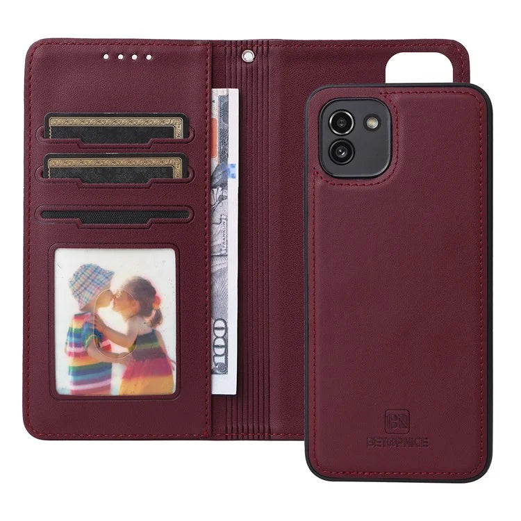 BETOPNICE 005 For Samsung Galaxy A03 (164.2 x 75.9 x 9.1mm) Leather Phone Case Detachable Wallet