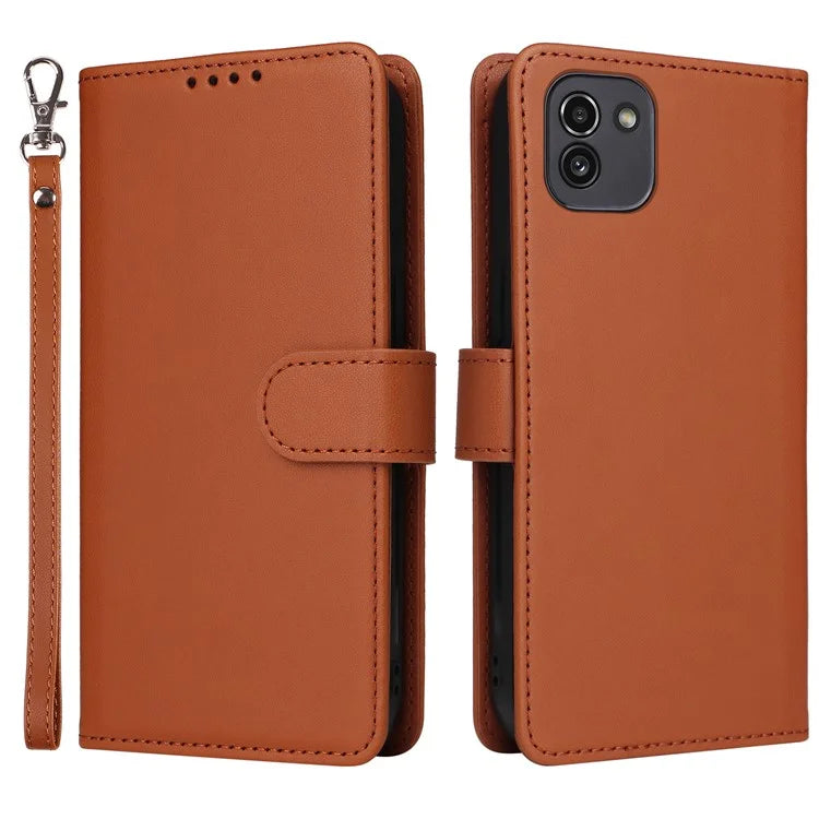 BETOPNICE 005 For Samsung Galaxy A03 (164.2 x 75.9 x 9.1mm) Leather Phone Case Detachable Wallet