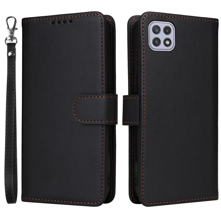 BETOPNICE 005 For Samsung Galaxy A22 5G (EU Version) Leather Case Wallet Detachable Phone Cover