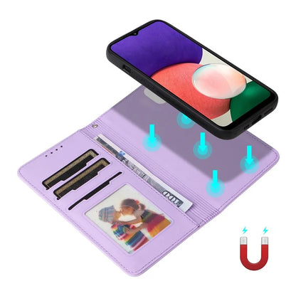 BETOPNICE 005 For Samsung Galaxy A22 5G (EU Version) Leather Case Wallet Detachable Phone Cover