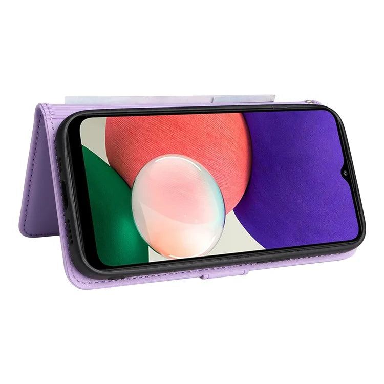 BETOPNICE 005 For Samsung Galaxy A22 5G (EU Version) Leather Case Wallet Detachable Phone Cover