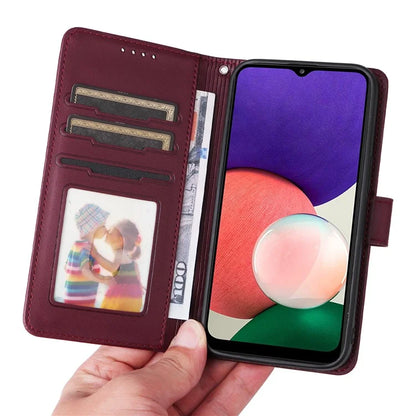 BETOPNICE 005 For Samsung Galaxy A22 5G (EU Version) Leather Case Wallet Detachable Phone Cover