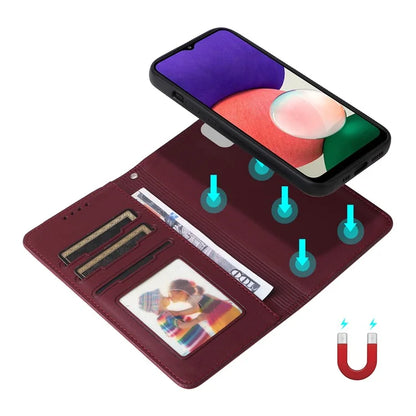 BETOPNICE 005 For Samsung Galaxy A22 5G (EU Version) Leather Case Wallet Detachable Phone Cover