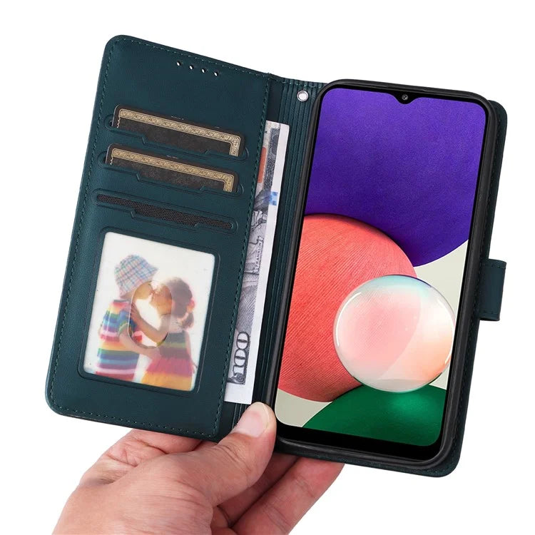 BETOPNICE 005 For Samsung Galaxy A22 5G (EU Version) Leather Case Wallet Detachable Phone Cover