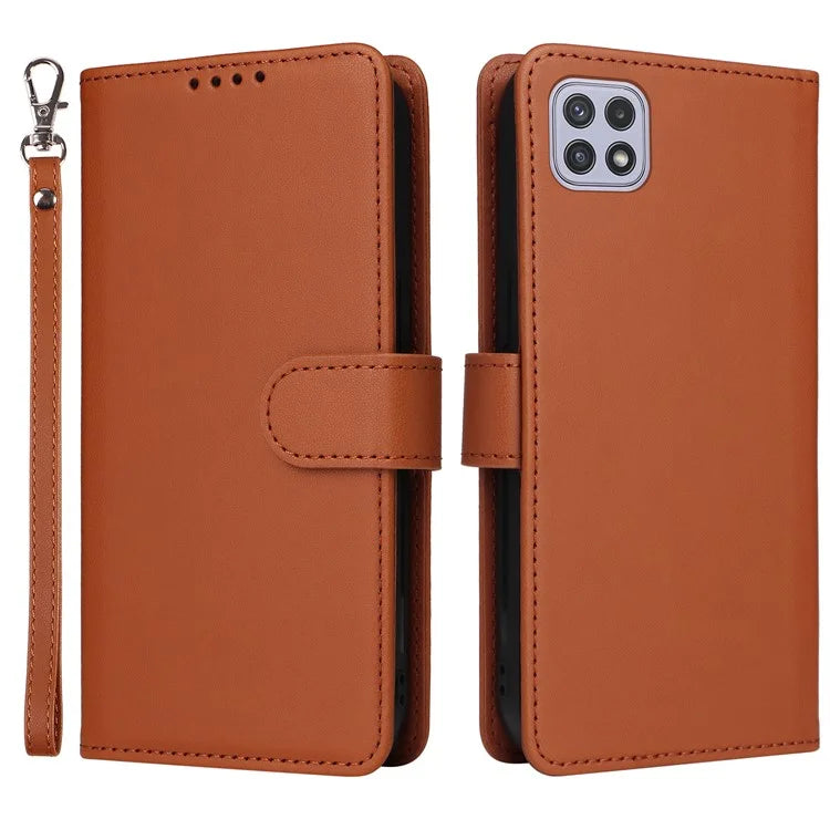 BETOPNICE 005 For Samsung Galaxy A22 5G (EU Version) Leather Case Wallet Detachable Phone Cover