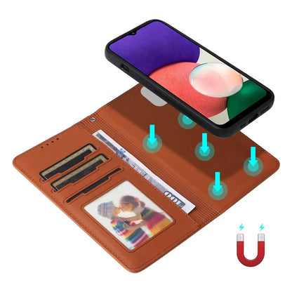 BETOPNICE 005 For Samsung Galaxy A22 5G (EU Version) Leather Case Wallet Detachable Phone Cover