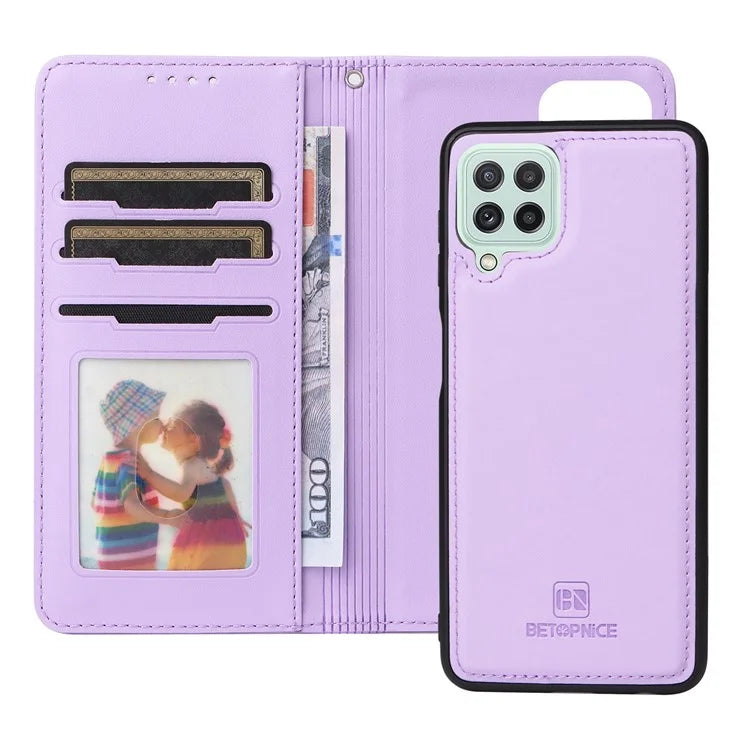 BETOPNICE 005 For Samsung Galaxy A22 4G (EU Version) / M22 / F22 / M32 (Global Version) 4G Cover Leather Detachable Case
