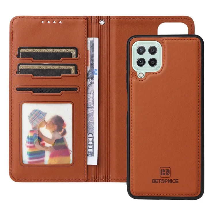 BETOPNICE 005 For Samsung Galaxy A22 4G (EU Version) / M22 / F22 / M32 (Global Version) 4G Cover Leather Detachable Case