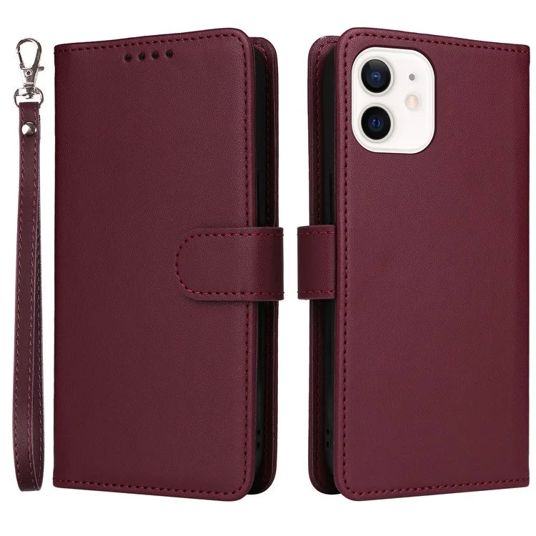 BETOPNICE 005 For iPhone 12 mini 5.4 inch Cell Phone Case Detachable Leather Wallet Cover