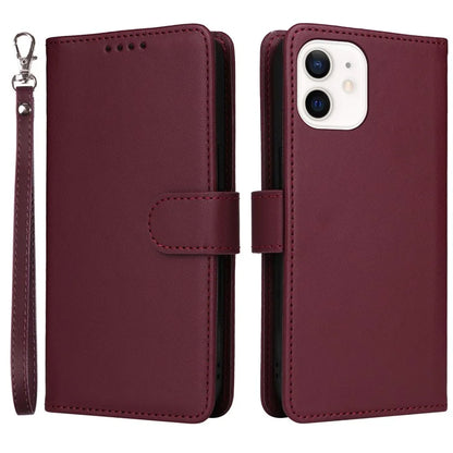BETOPNICE 005 For iPhone 12 mini 5.4 inch Cell Phone Case Detachable Leather Wallet Cover