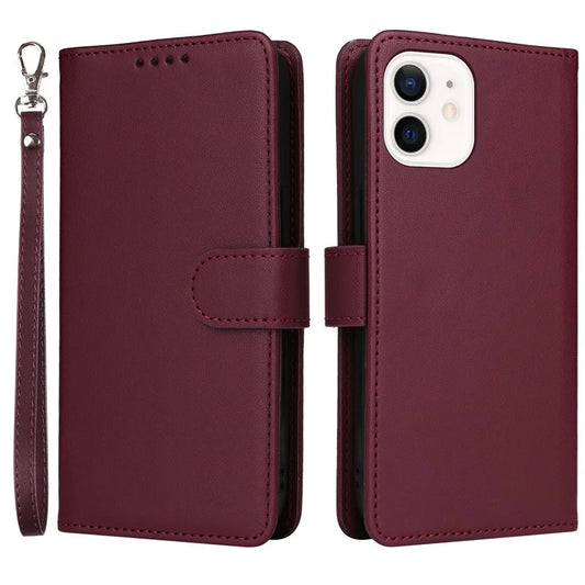 BETOPNICE 005 For iPhone 12 mini 5.4 inch Cell Phone Case Detachable Leather Wallet Cover
